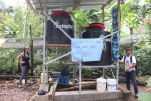 Visita de las compañeras Libia Lora y Vanessa Díaz a Lago Agrio, Ecuador al proyecto que APY ejecuta la UDAPT