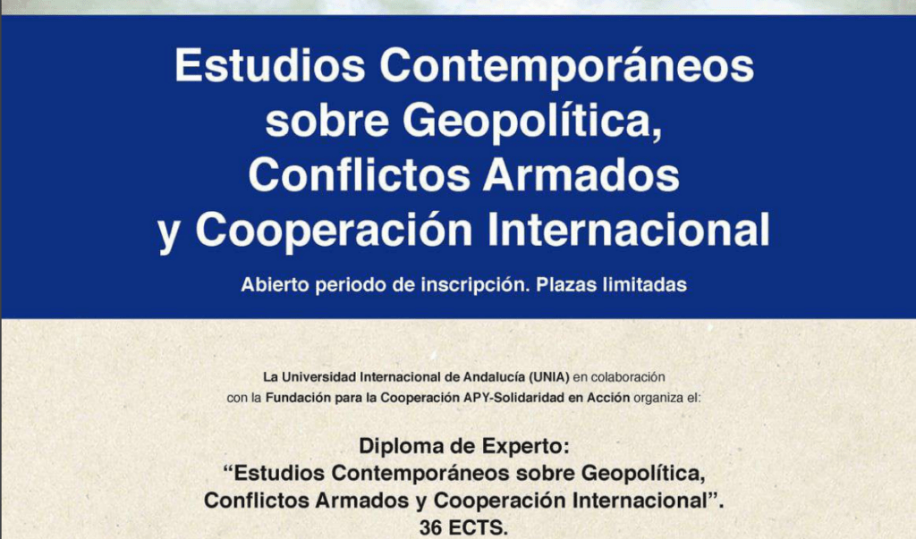 Diploma Estudios Contemporaneos sobre Geopolítica, Conflíctos Armados, Cooperación Internacional