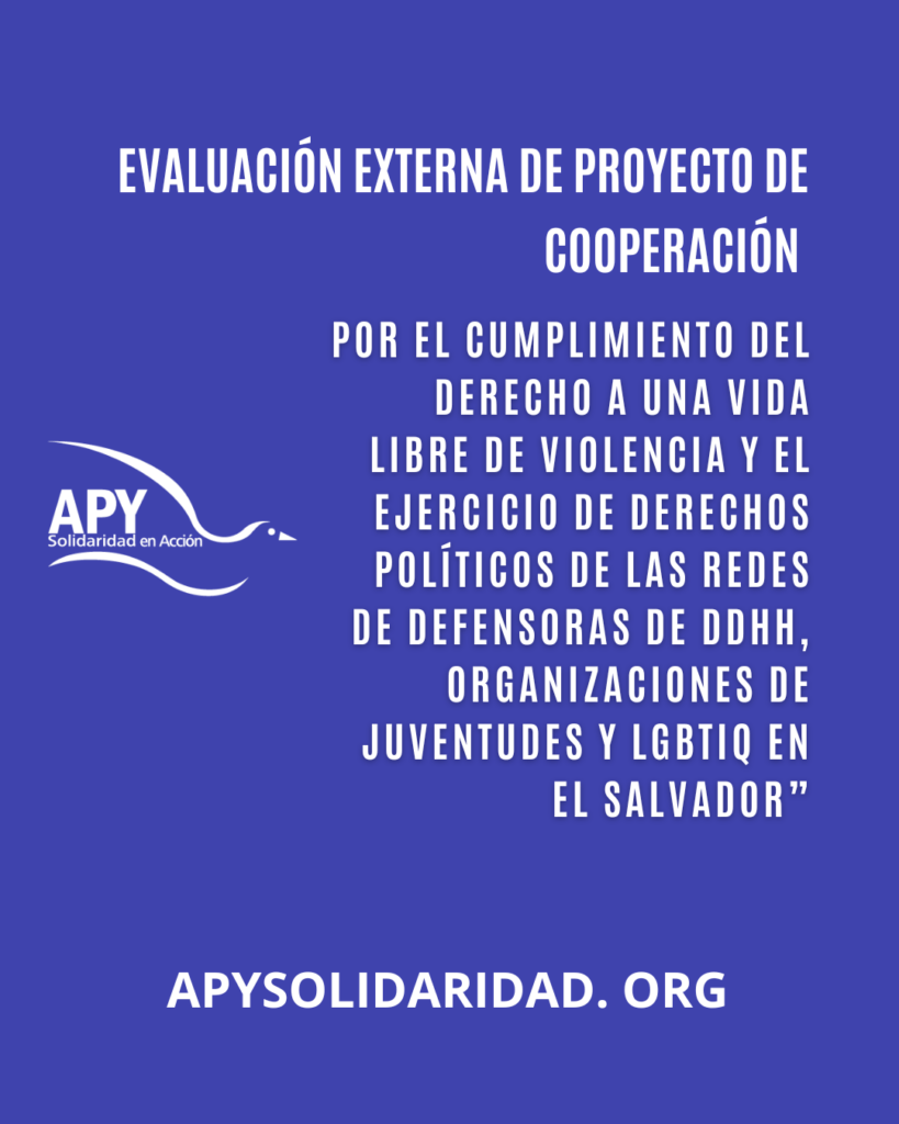 cooperación VIOLENCIA DERECHOS POLÍTICOS DE DDHH JUVENTUD LGBTIQ EL SALVADOR