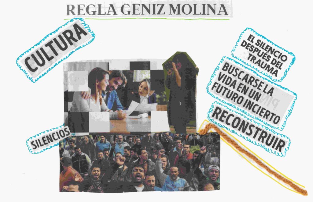 Collage del proyecto dicen que exageramos realizado en La Algaba, Sevilla